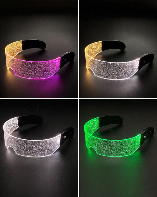 Cyberpunk Party Futuristic Rave Led Glasses