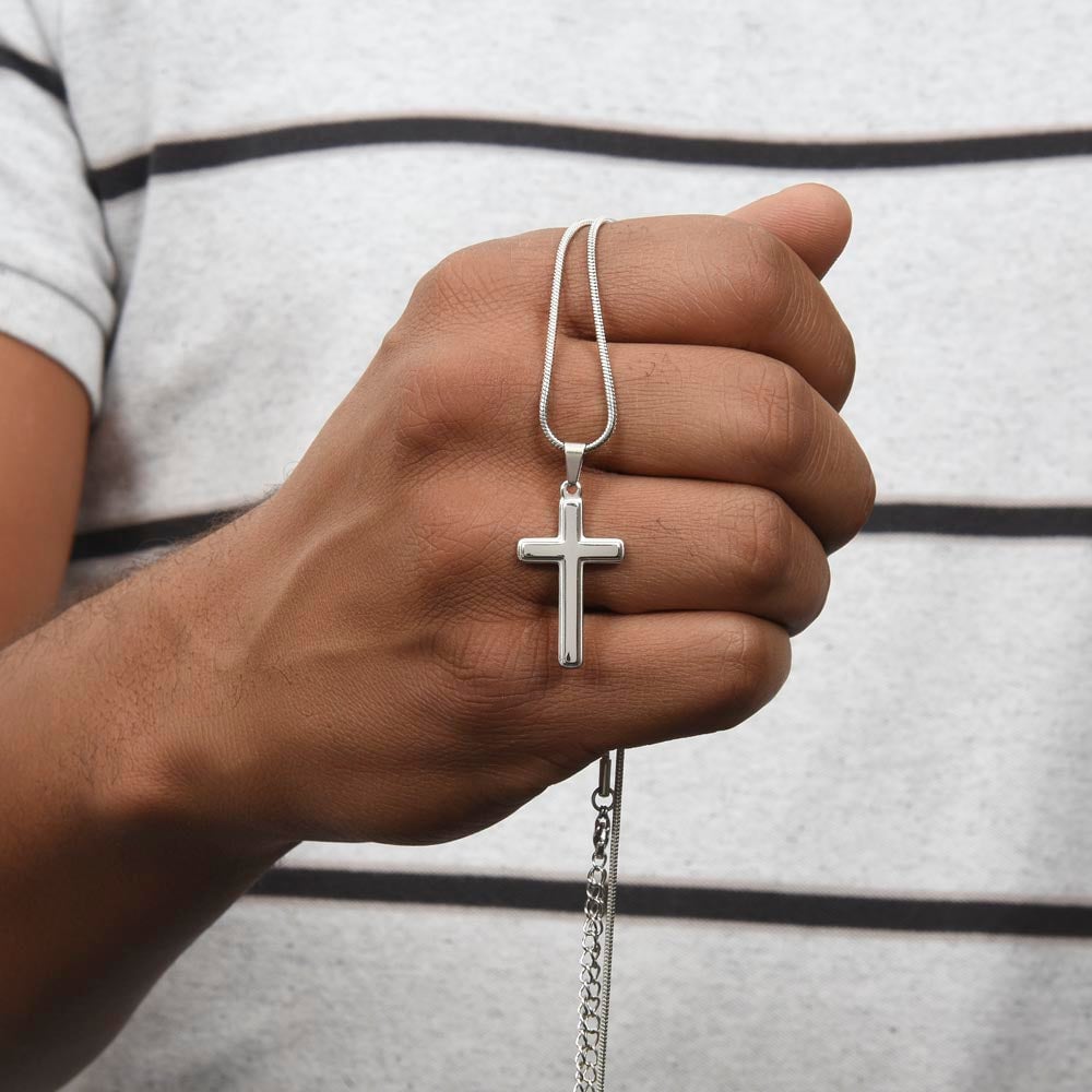 Cross Necklace- Grandson, Never Lose Faith