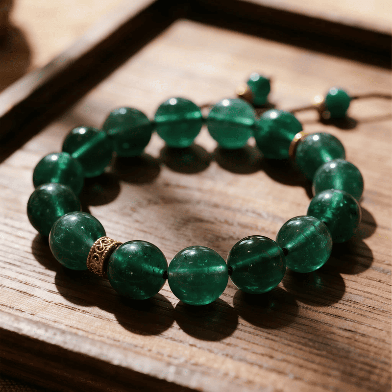 Fu Mala Bracelets – Green Gemstones Blessed to Boost Life Force