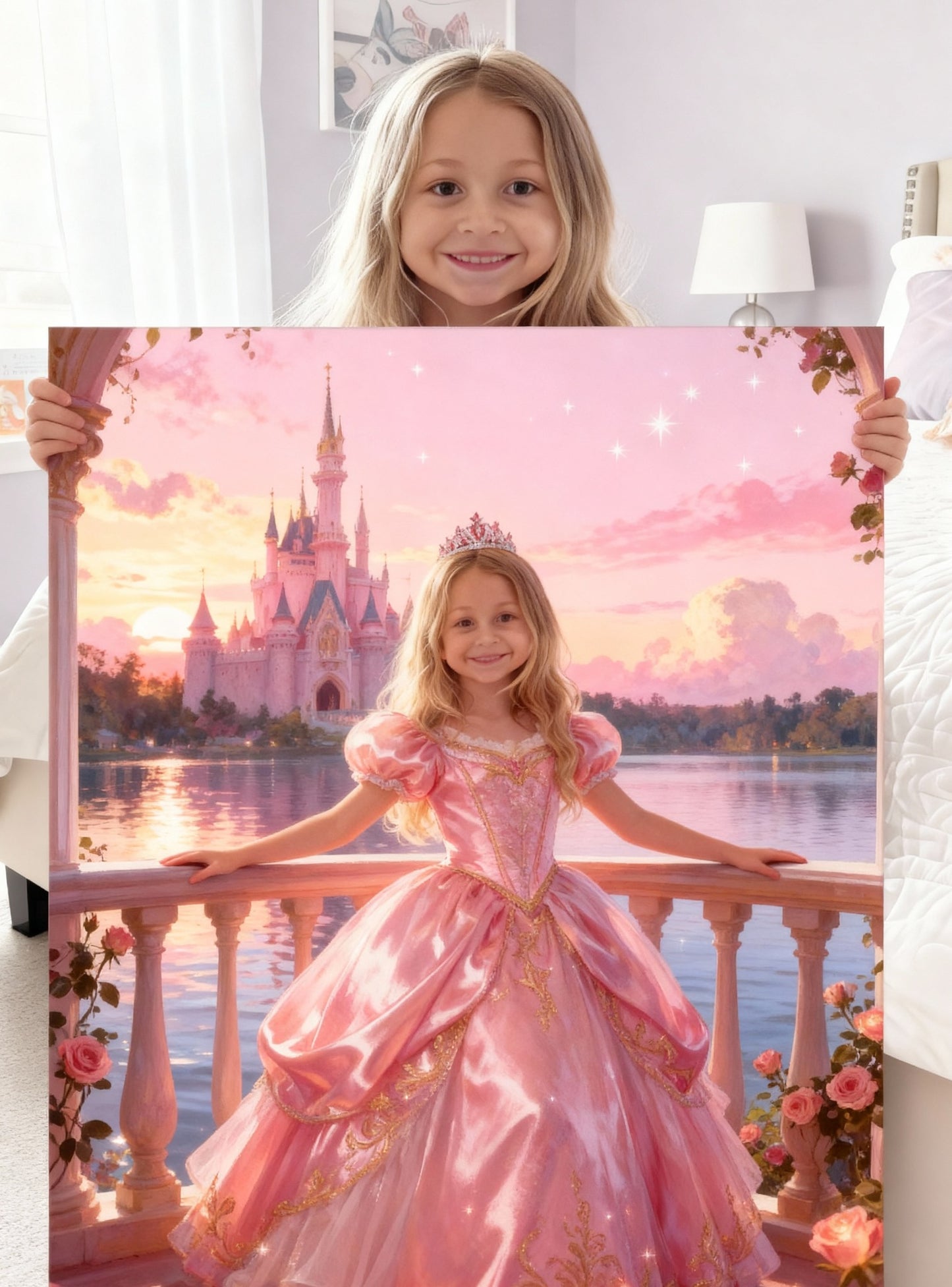 ❄️ The "Forever My Princess" Custom Canvas + FREE Matching Pillow!