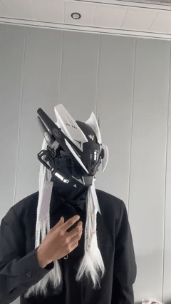 Zalanda Cyberpunk Visual Interface Unit – Futuristic Augmentation Mask
