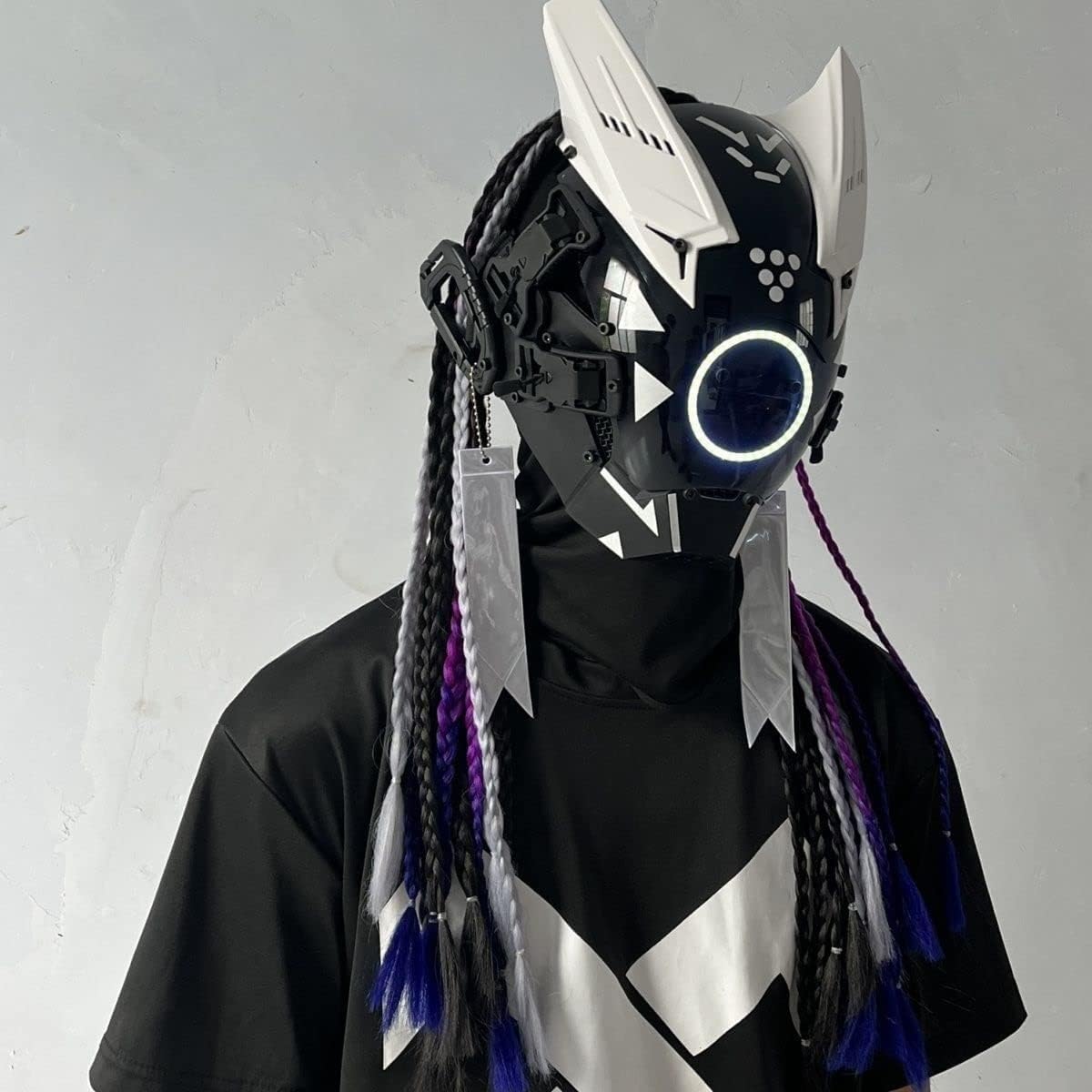 Zalanda Cyberpunk Visual Interface Unit – Futuristic Augmentation Mask