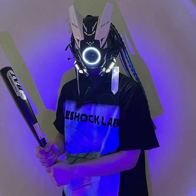 Zalanda Cyberpunk Visual Interface Unit – Futuristic Augmentation Mask