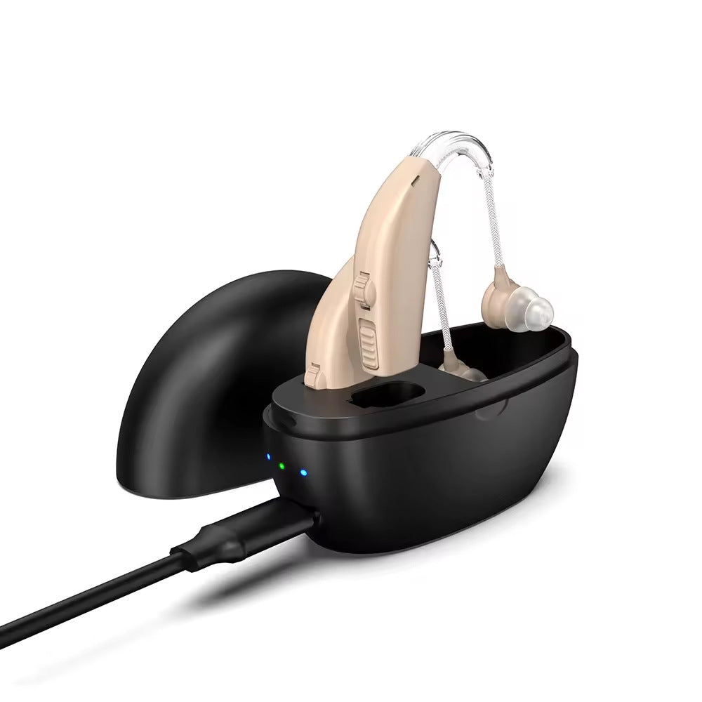 True Hearing Aids (Not Amplifier) for Seniors Rechargeable with Charging Dock