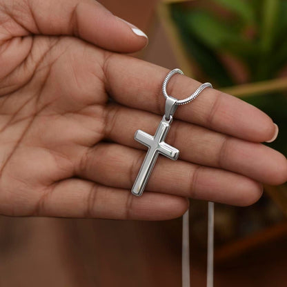 Cross Necklace- Grandson, Never Lose Faith