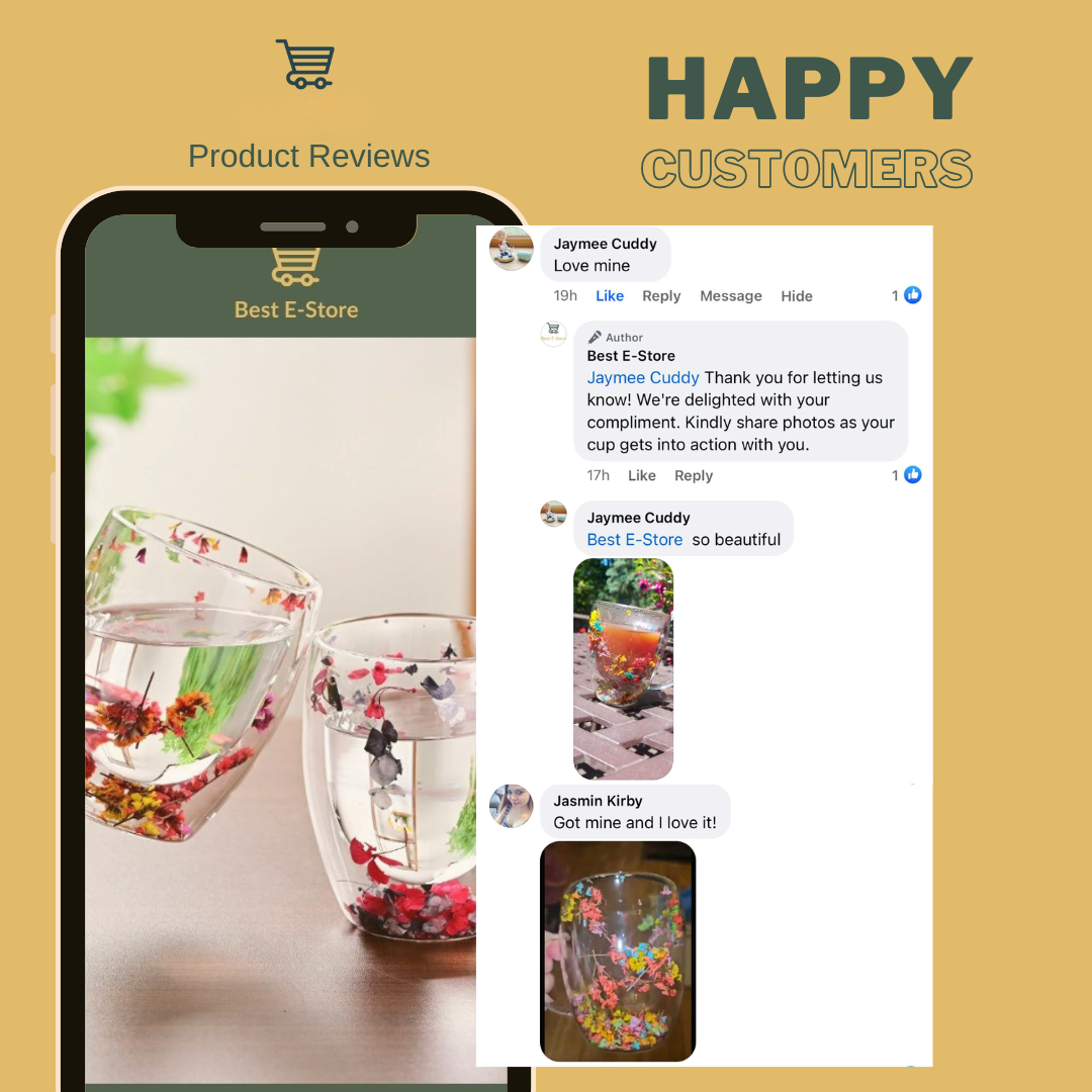 The Most Beautiful Glass Cups / Handcrafted, Elegant & Gift-Worthy