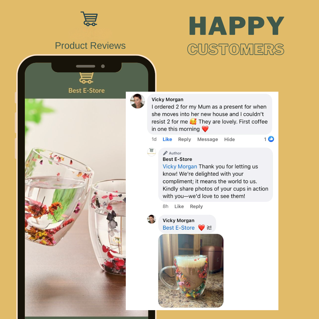 The Most Beautiful Glass Cups / Handcrafted, Elegant & Gift-Worthy