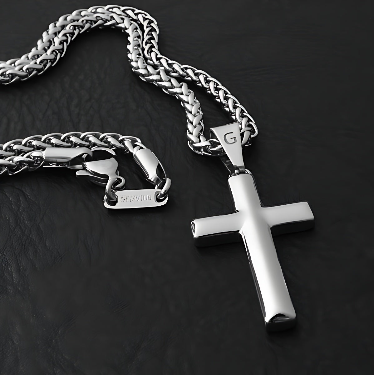 Cross Necklace- Grandson, Never Lose Faith