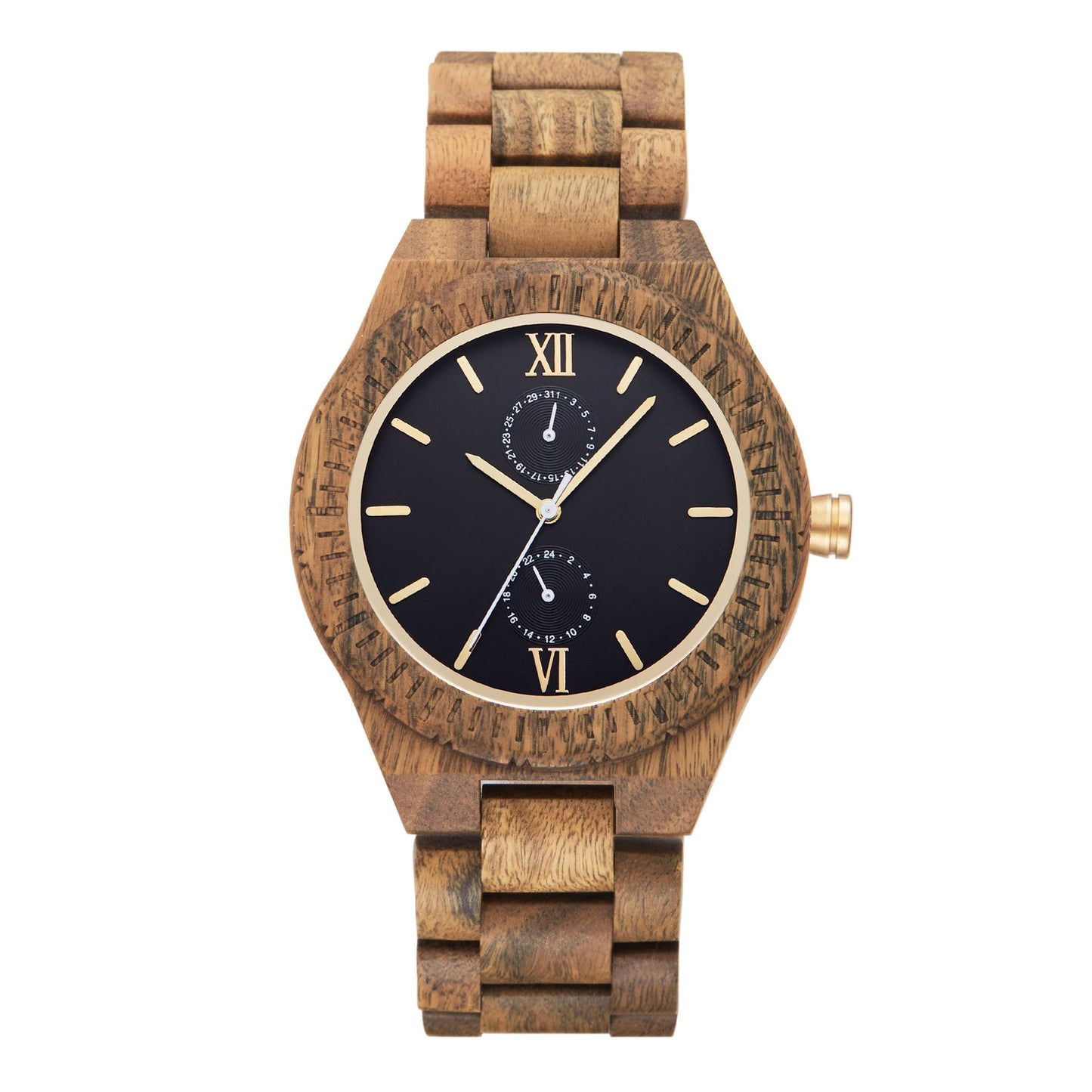 Men‘s Wooden Watch with Custom Engraving