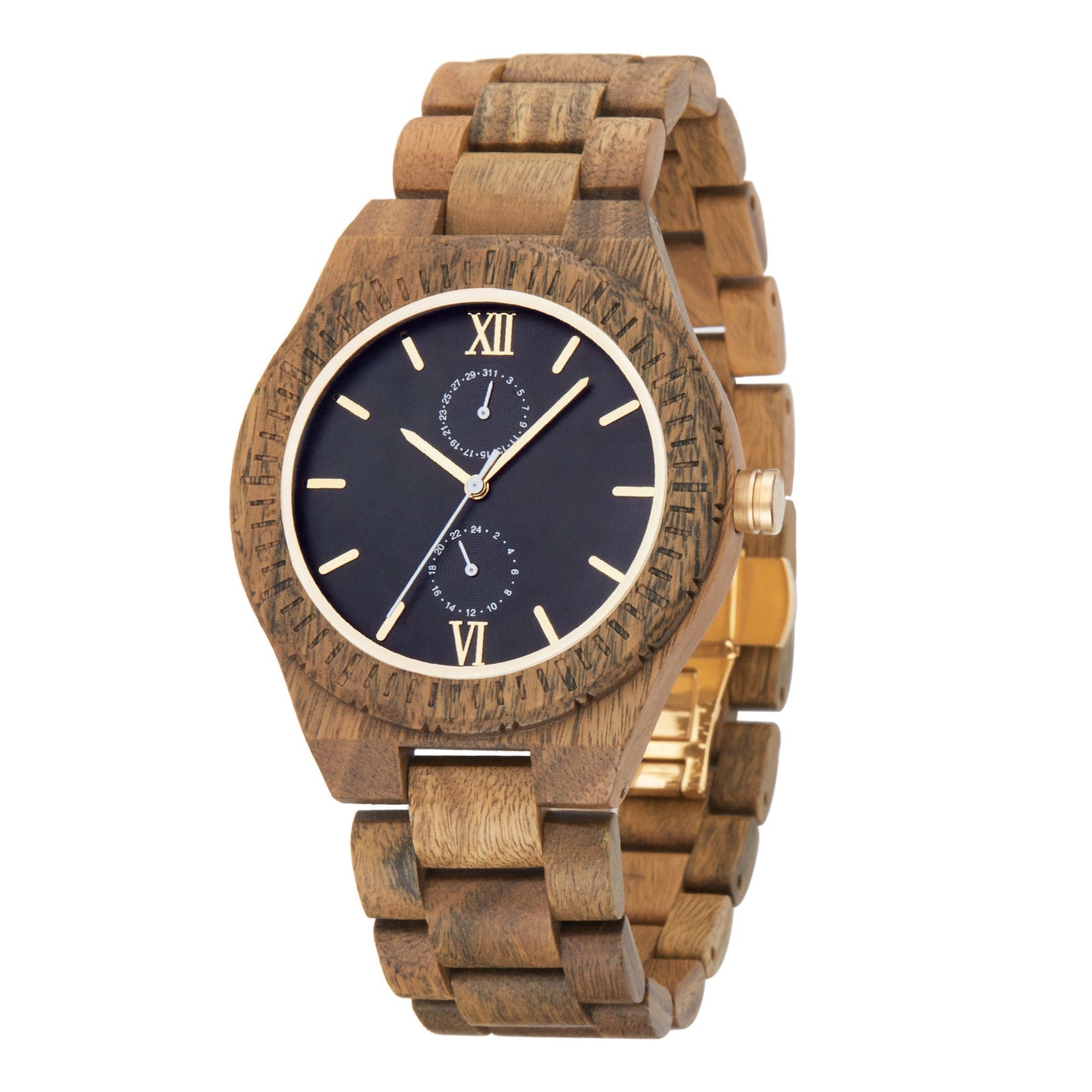 Men‘s Wooden Watch with Custom Engraving