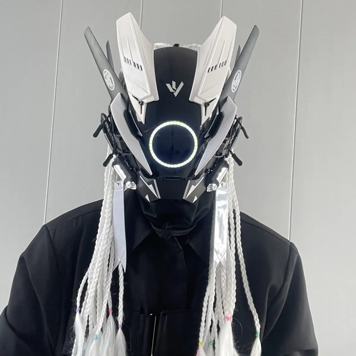Zalanda Cyberpunk Visual Interface Unit – Futuristic Augmentation Mask
