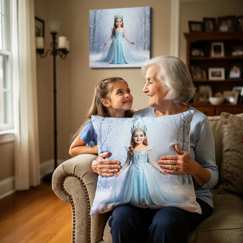 ❄️ The "Forever My Princess" Custom Canvas + FREE Matching Pillow!