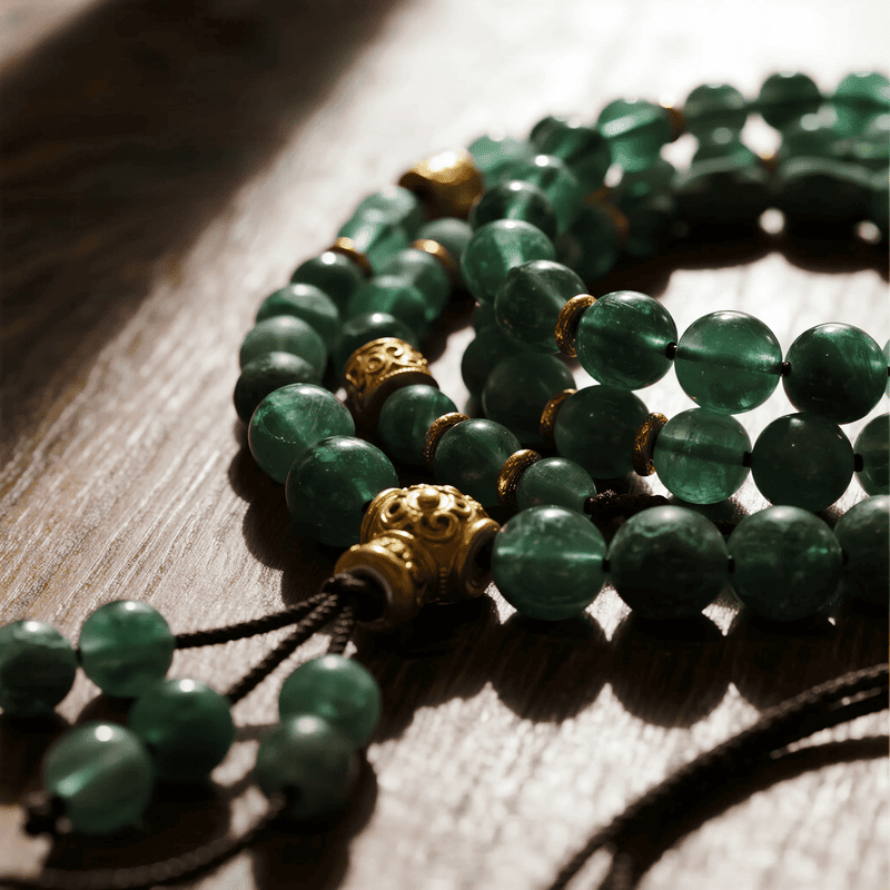 Fu Mala Bracelets – Green Gemstones Blessed to Boost Life Force