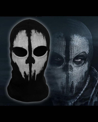 Dark Visitor Skull Outdoor Balaclava Mask And Gloves (Sold Separately)
