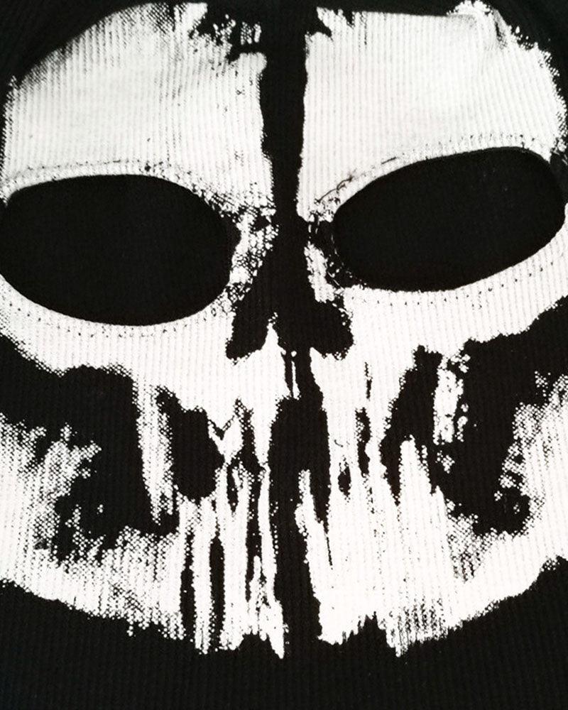 Dark Visitor Skull Outdoor Balaclava Mask And Gloves (Sold Separately)