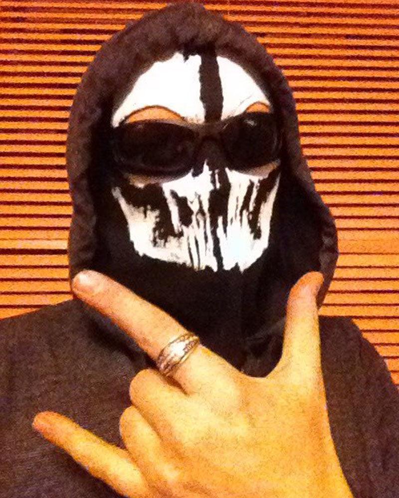 Dark Visitor Skull Outdoor Balaclava Mask And Gloves (Sold Separately)