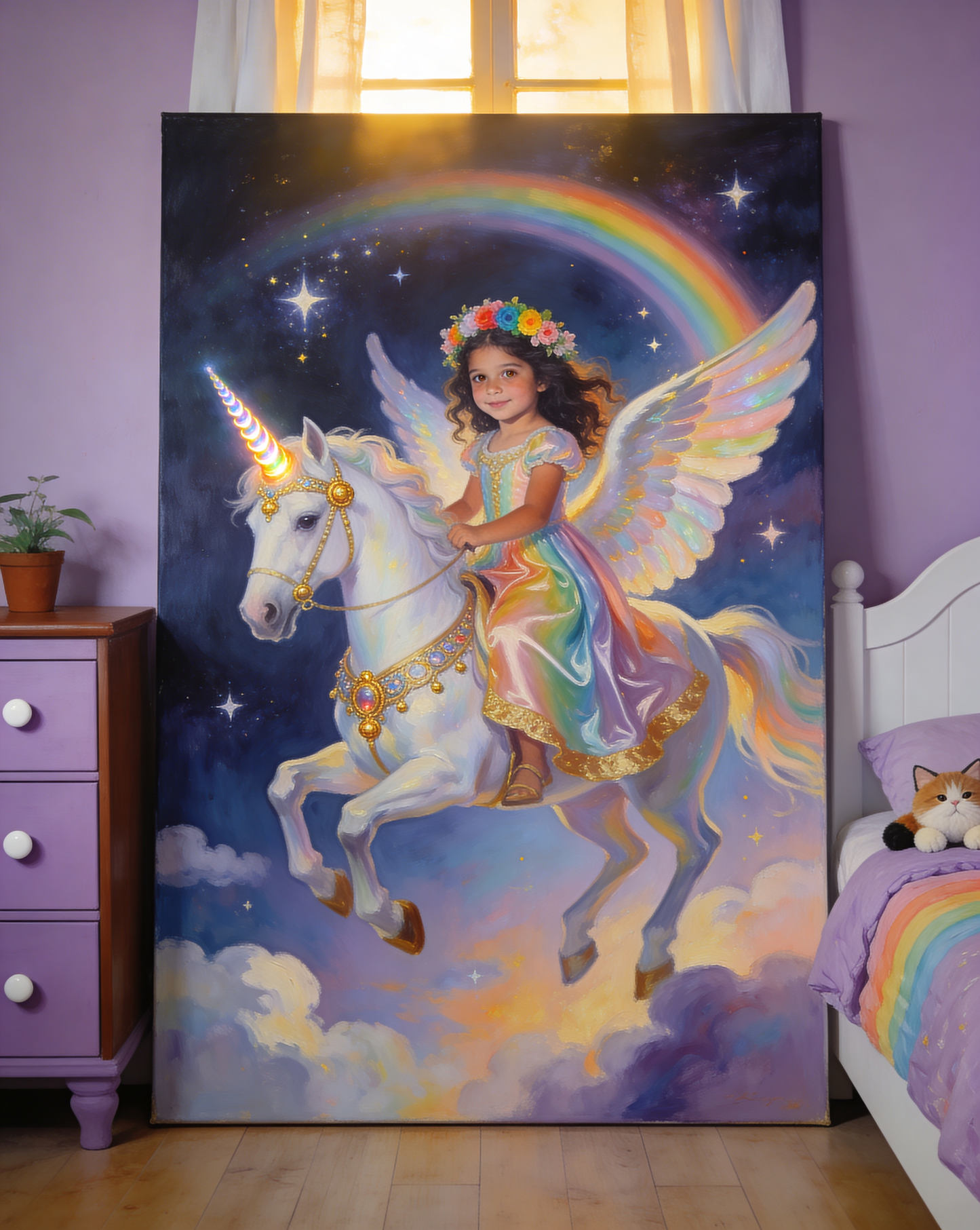 ❄️ The "Forever My Princess" Custom Canvas + FREE Matching Pillow!