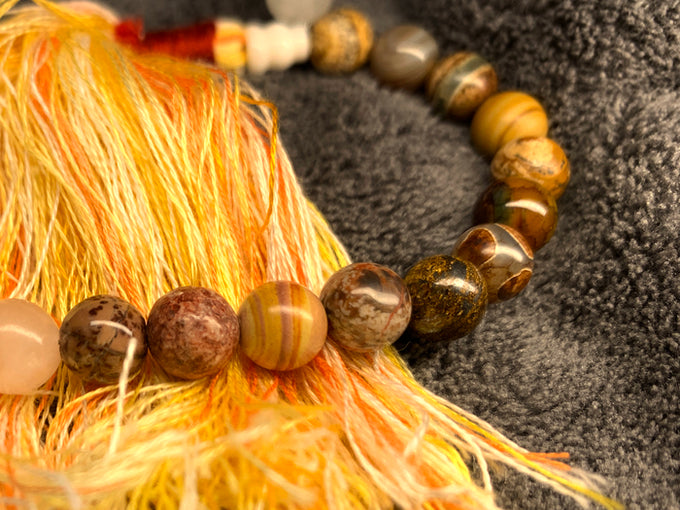 108 Natural Stone Mala – For Mindfulness & Protection