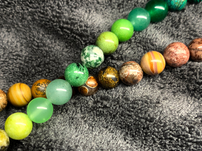 108 Natural Stone Mala – For Mindfulness & Protection