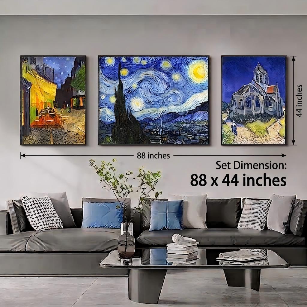 Van Gogh Famous Painting Set of 3