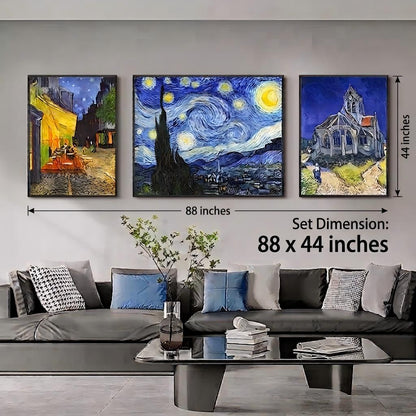 Van Gogh Famous Painting Set of 3