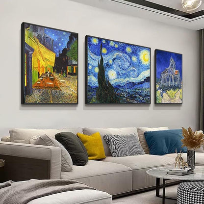 Van Gogh Famous Painting Set of 3