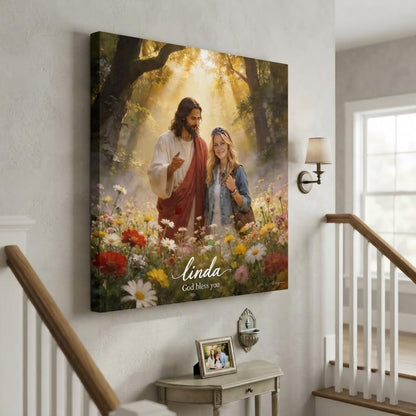Jesus with Flowers