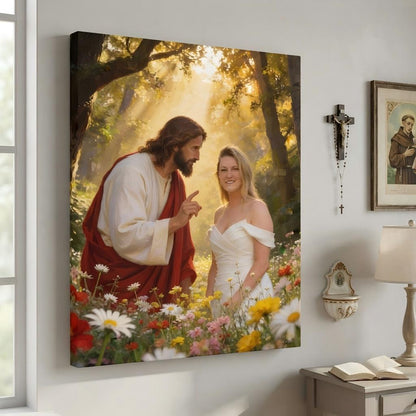 Jesus with Flowers