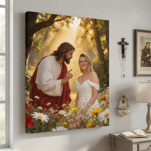 Jesus with Flowers
