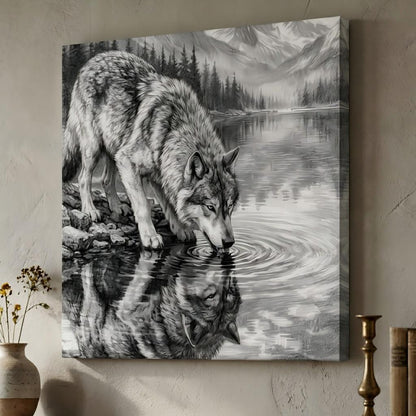 Wolf at the Lake