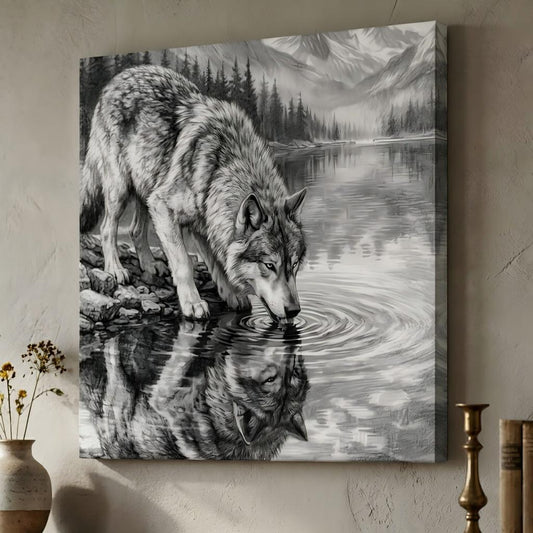 Wolf at the Lake